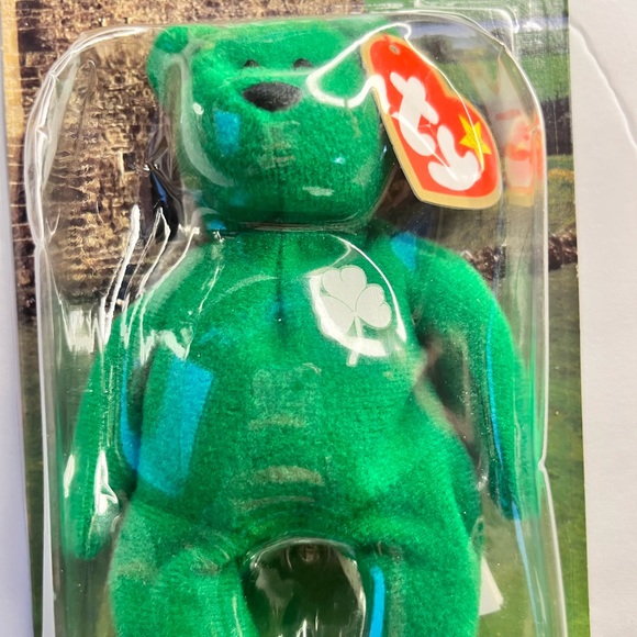 Ty Beanie Baby Erin The Bear 1993 Retired With Errors Bilingual Canadian Version - Picture 3 of 6